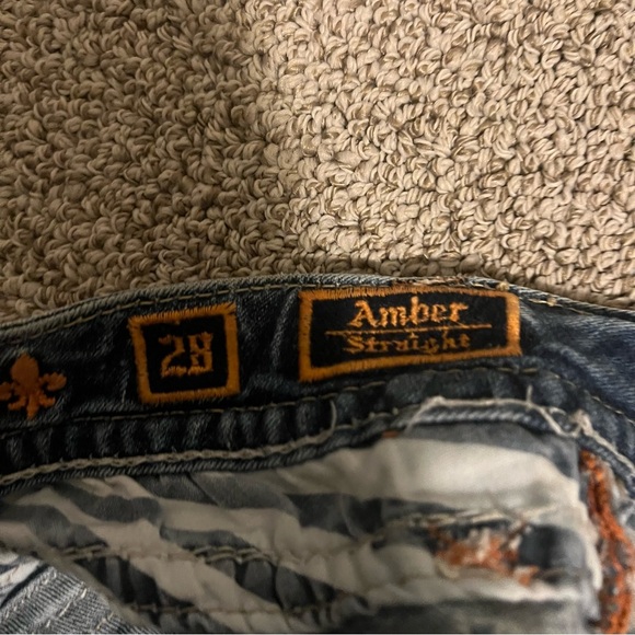 Womens Jeans Rock Revival Amber Straight Wash Medium Size 28 - Picture 6 of 8